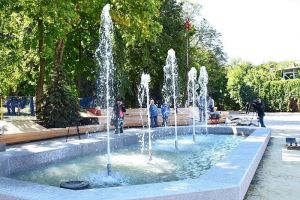 В пензенском парке Белинского состоялся пробный пуск нового фонтана