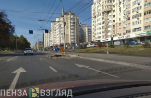 В Пензе разрыли новый асфальт на улице Пушкина