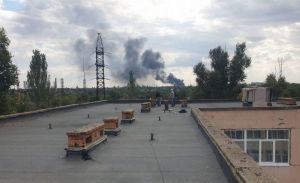 Пензенцы вновь ремонтируют школу в Токмаке после обстрела