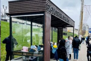 В Пензе после действий вандалов на остановке установили закаленное стекло