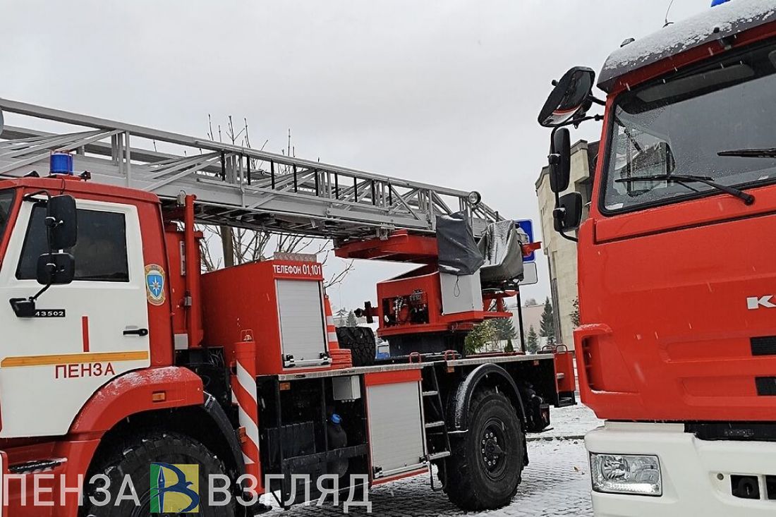 На трассе в Мокшанском районе загорелся автомобиль