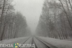 Водителей из Пензы призывают быть осторожнее на дорогах из-за снегопада