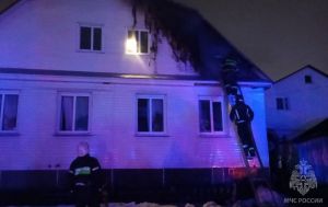 В Пензе сгорел мансардный этаж дома на улице Пушкина