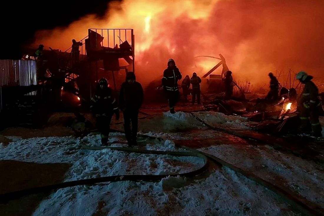 Опубликовано видео с места смертельного пожара в пензенском Арбекове