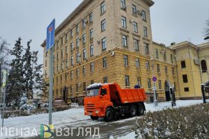 С начала 2024 года с улиц Пензы вывезли около 17 тысяч кубометров снега