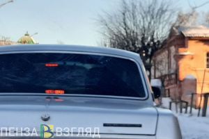 Из-за снегопада в центре Пензы образовались автомобильные пробки
