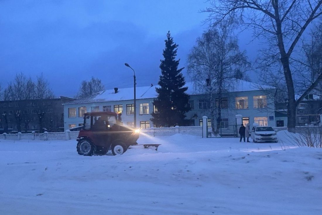 Над Кузнецком пронесся ураган со снегопадом