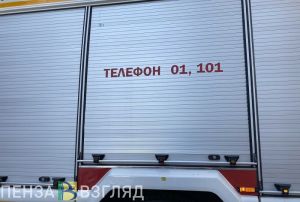 На улице Ладожской в Пензе загорелась иномарка