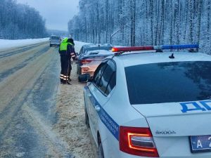 В Пензенской области помогли замерзавшим в машине тренеру и детям