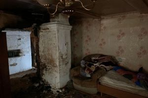 Опубликованы фото с места пожара в Городищенском районе, где погибли двое