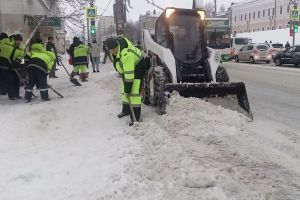 За прошедшие сутки с улиц Пензы вывезли более 5 000 кубометров снега