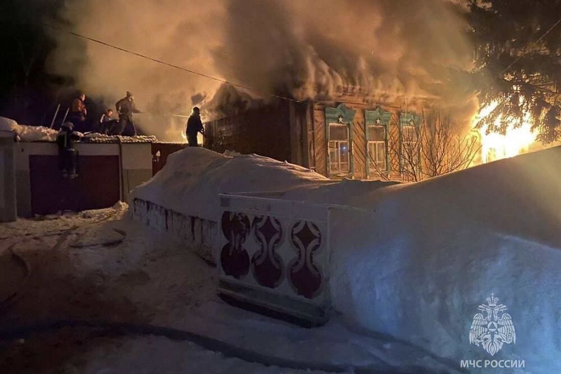 В Городищенском районе пожар уничтожил частный дом