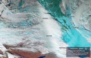 Роскосмос показал снимок циклона «Ольга», который движется в сторону Пензы