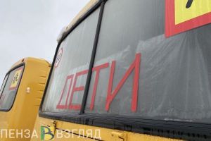 Родителей учеников в пензенской Заре взволновал застрявший школьный автобус