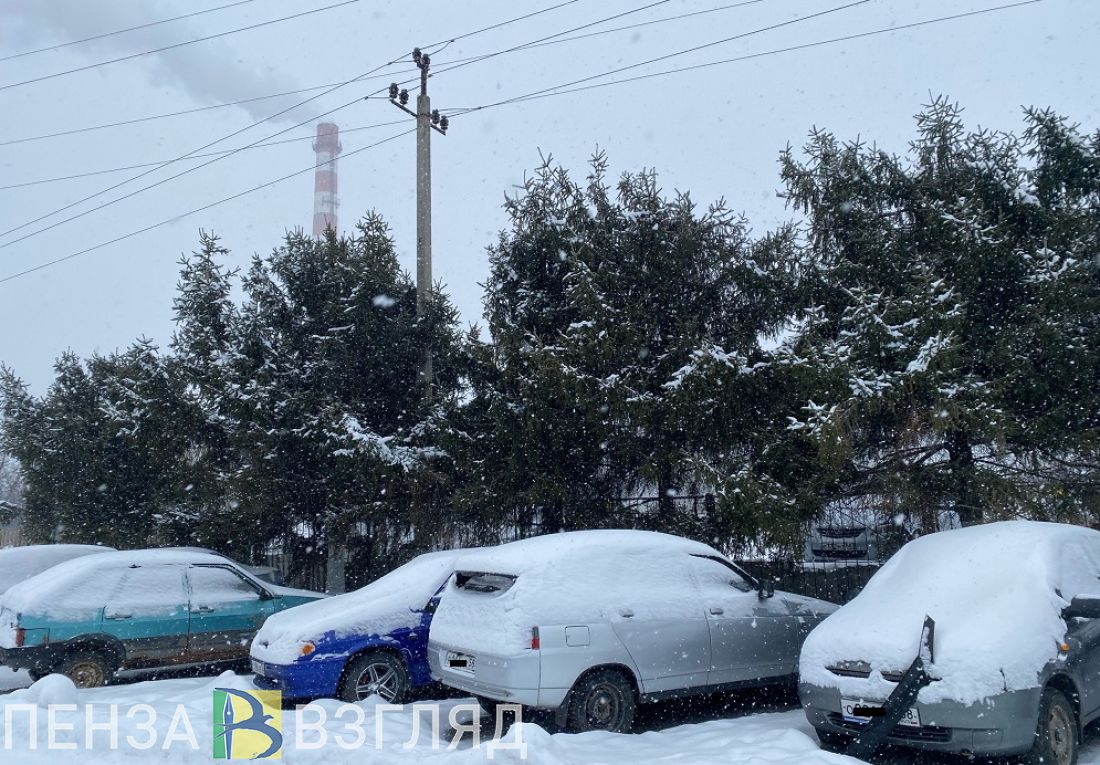 Пензенцам рекомендовали не оставлять автомобиль под снегом на долгое время