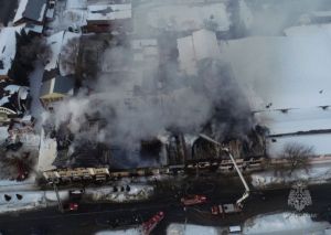 В МЧС сообщили о полной ликвидации пожара в кузнецком ТЦ