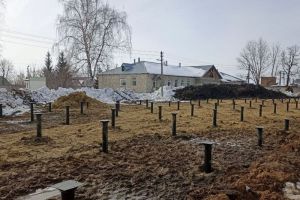 В Земетчино подготовили свайное поле для трех новых больничных корпусов