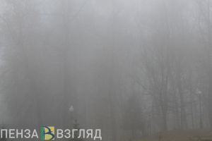 Во вторник утром Пензу накрыл очень густой туман