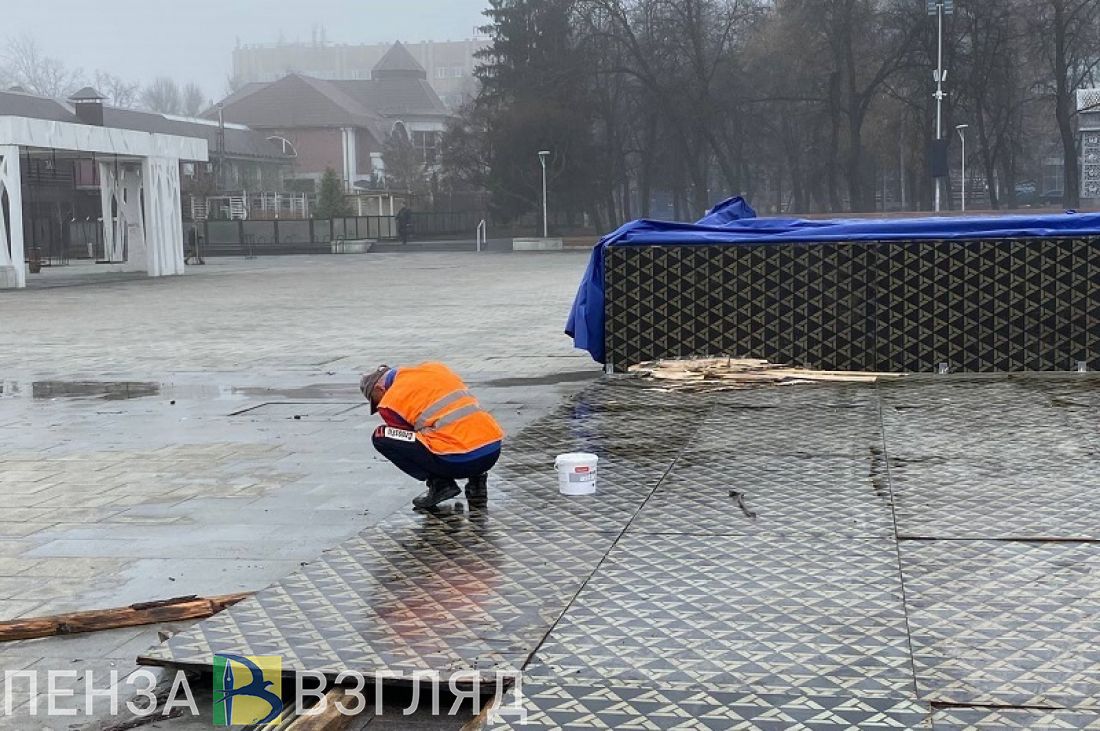 В Пензе начали расконсервацию главного фонтана