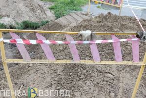 В Пензе на ул. Урожайной, где хлынул кипяток, проводят ремонтные работы
