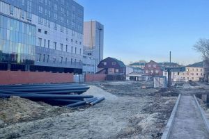 В центре Пензы продолжается строительство двухполосной дороги