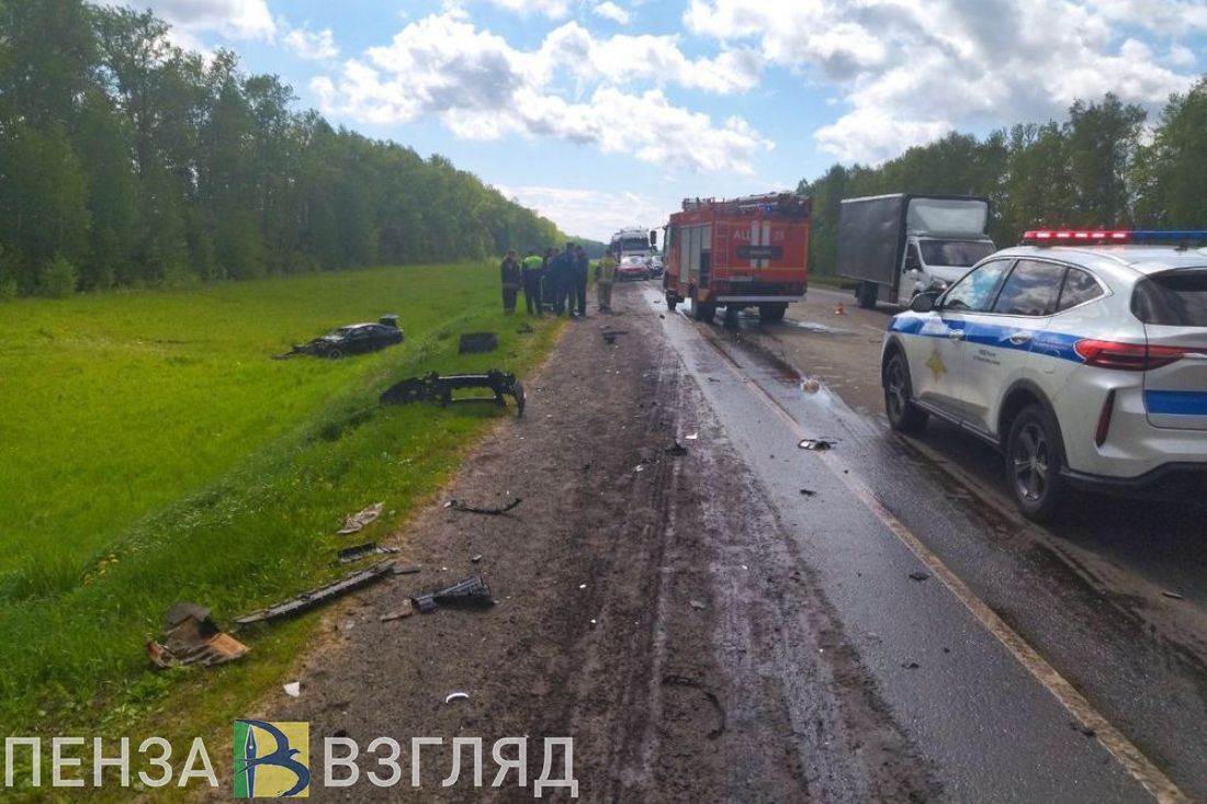 На трассе «Тамбов-Пенза» в Каменском районе произошла жесткая авария