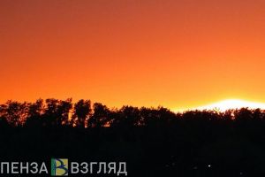 Пензенцы публикуют фотографии красивого заката над городом