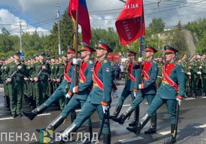 В Пензе прошел парад в честь 79-й годовщины со Дня Победы