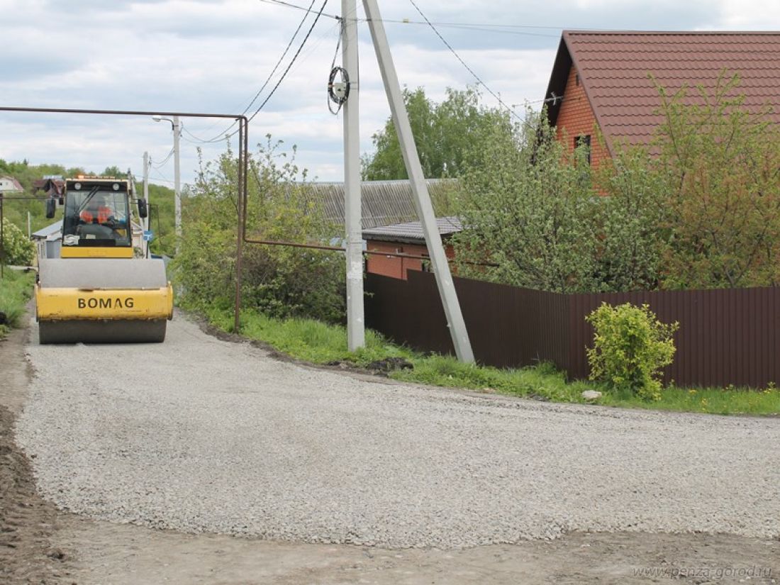 В Пензе начали ремонт дороги на улице Ставропольской