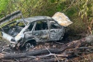 15-летний водитель и его пассажир оказались в горящей машине в Лунинском районе