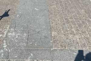 Житель Пензы возмущен тяжелым транспортом, портящим плитку на Московской