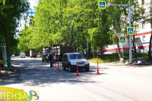 На Кронштадтской улице Пензы водитель и пешеход не поделили дорогу