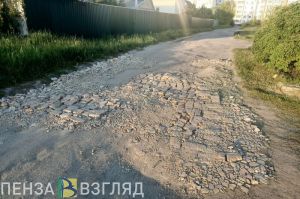 Пензячка удивилась состоянию дорог в микрорайоне Север
