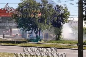 В МЧС рассказали о возгорании около торгового центра «Луч» в Пензе