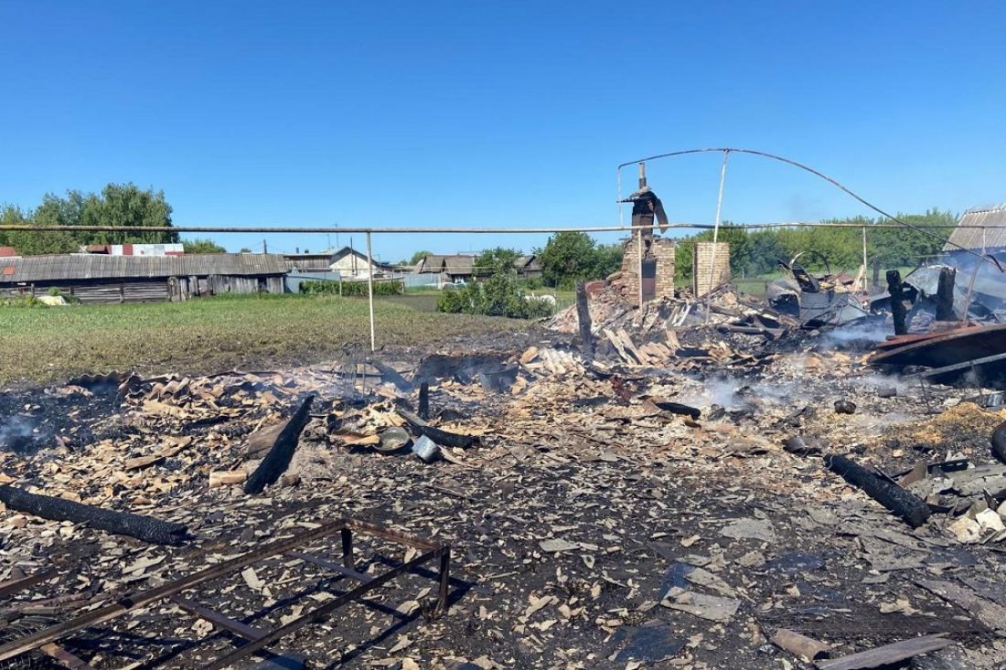 В Городищенском районе сгорели два дома