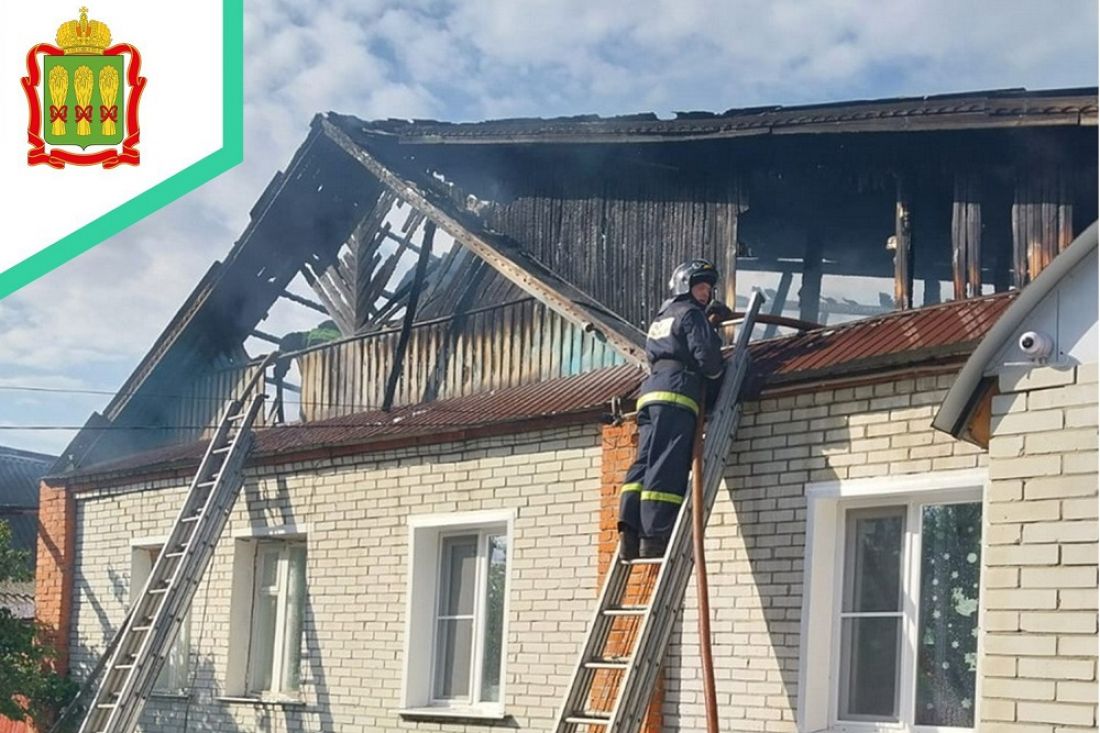 В Никольске произошел пожар в жилом доме