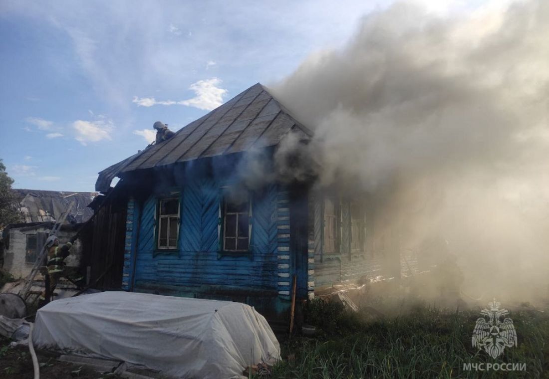 При пожаре в Никольском районе погиб мужчина