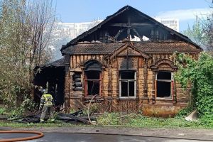 Появилось видео объекта культурного наследия на ул. Гладкова в Пензе после пожара