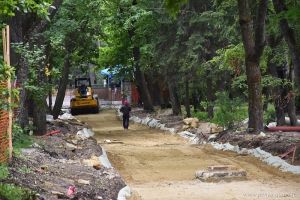 В пензенском парке Белинского идет переустройство инженерных коммуникаций