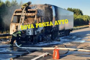 МЧС сообщило подробности пожара на трассе «Урал» в Пензенской области