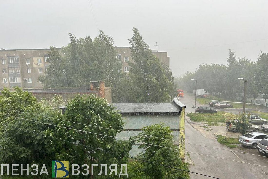 В ближайшие часы в Пензенской области ожидается гроза и град