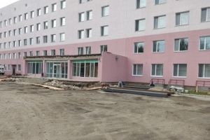 Завершился ремонт фасада лечебного корпуса Белинской районной больницы