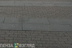 Пензенцы жалуются на состояние дорожки из тротуарной плитки на улице Московской