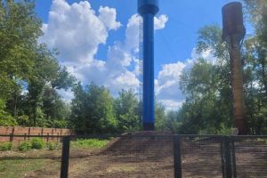 В Земетчино установили новую водонапорную башню