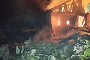 В Городищенском районе произошел пожар