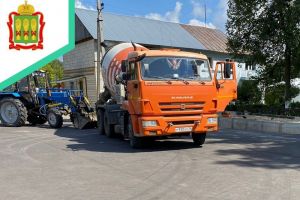 В Лопатино завершается благоустройство площади имени Юрия Гагарина