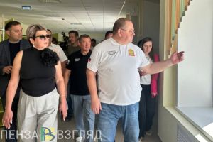Мельниченко проинспектировал школу №4 в Сердобске после капитального ремонта