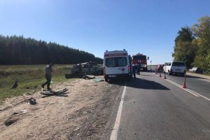 МЧС: в аварии на трассе в Пензенском районе пострадали 7 человек и погиб один