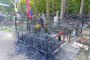 В Сердобском районе неизвестные подожгли могилу участника СВО