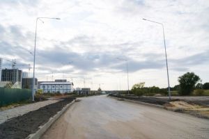 На новой дороге севернее Лугометрии в Пензе начали делать съезды